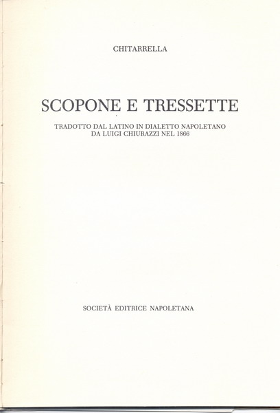 1986 Soced Napoletana Frontespizio